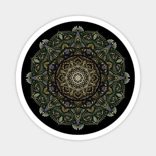 Deep Thoughts Forest-Themed Mandala Magnet